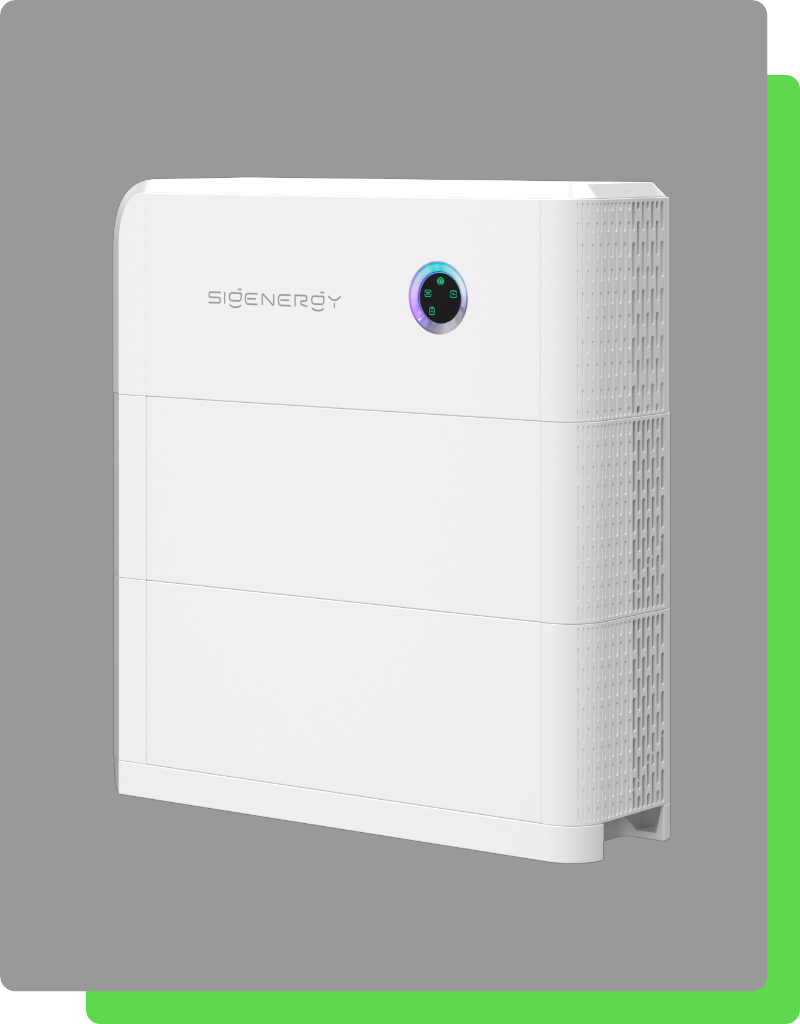 sigenergy 16kwh 3 phase home battery power shed