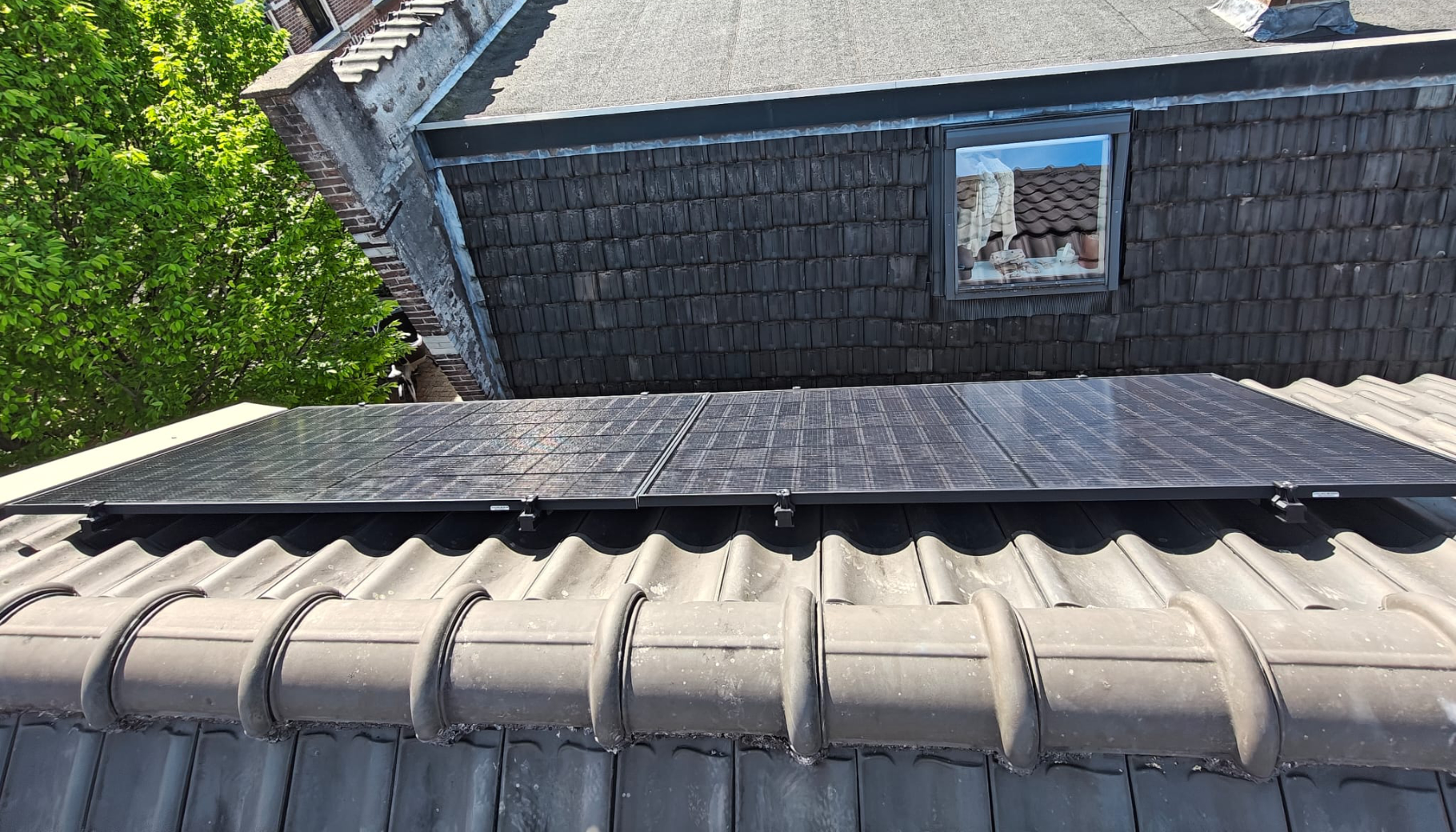 schaduw op zonnepanelen