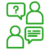 icon persoonlijk contact stroom loods