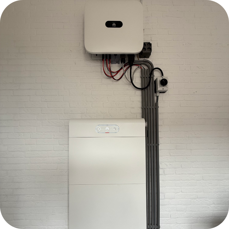 huawei thuisbatterij stroom loods amsterdam