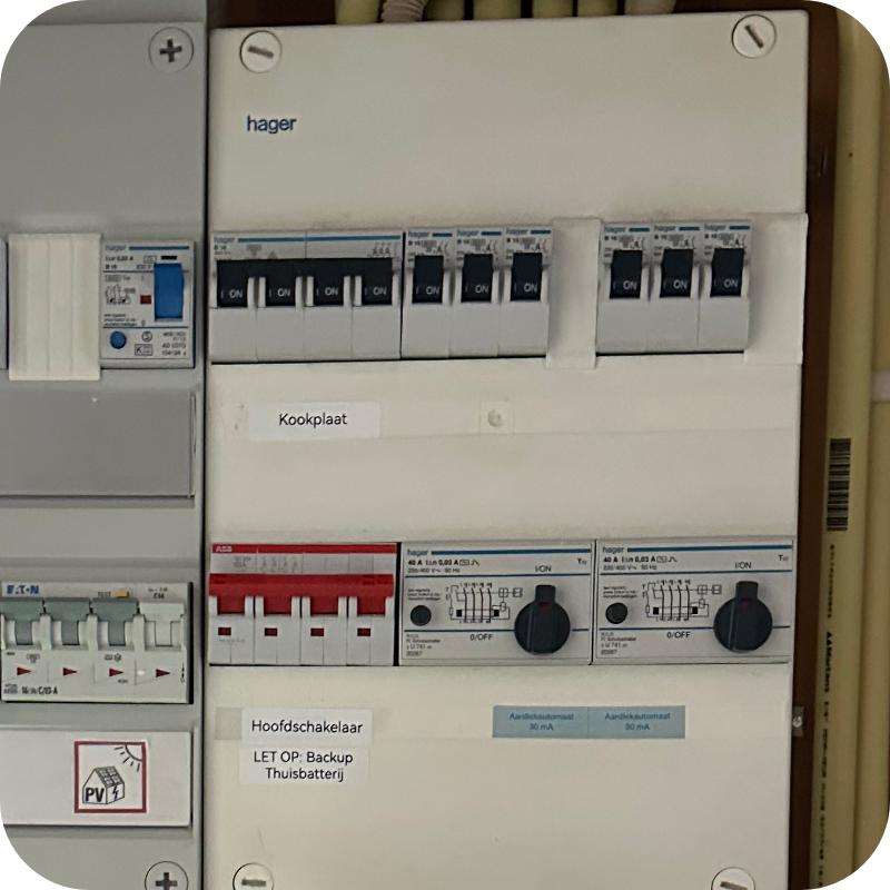 3 fase groepenkast stroom loods installatie almere