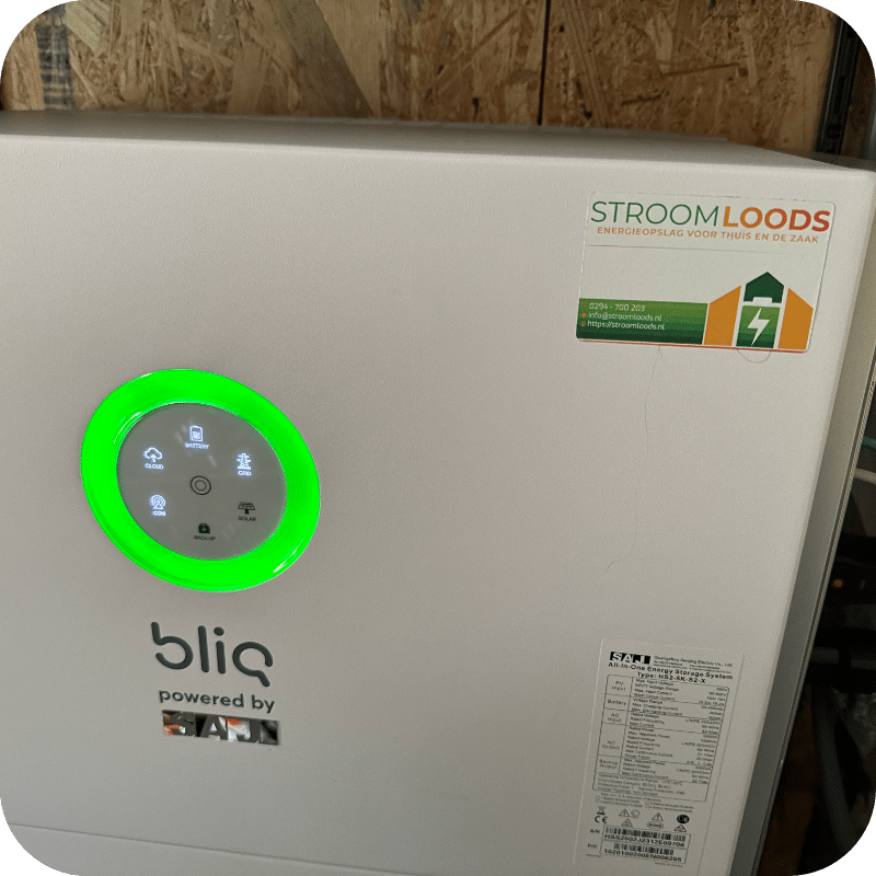 installatie van een thuisbatterij stroomloods