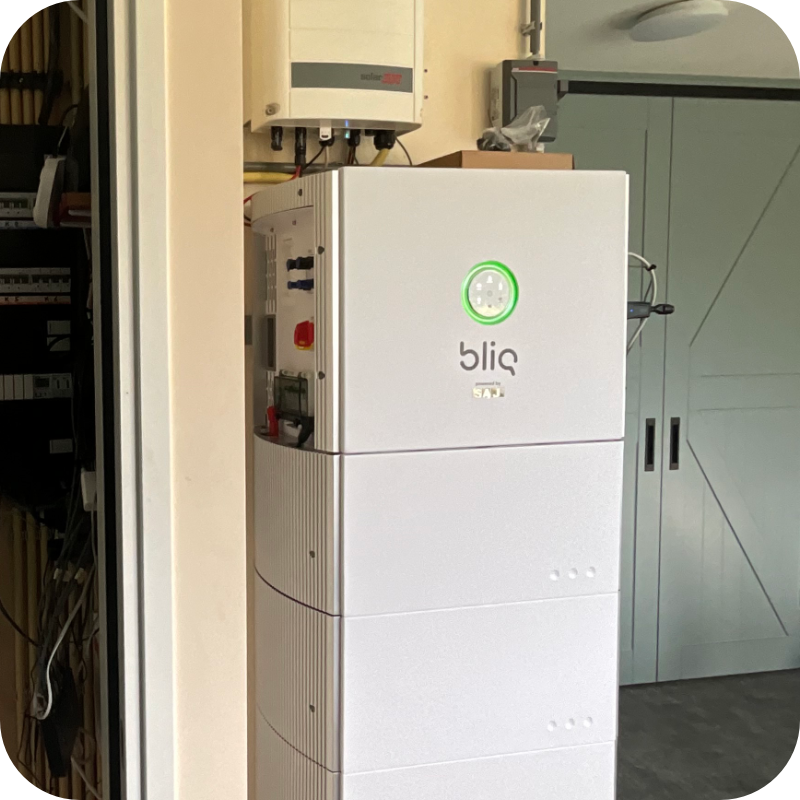 thuisbatterij bliq installatie stroomloods