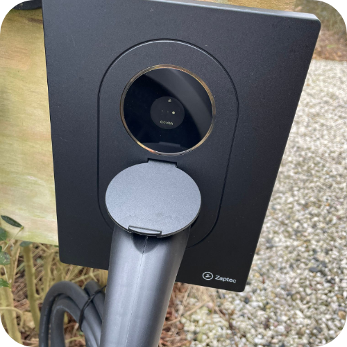 zaptec laadpaal stroom loods